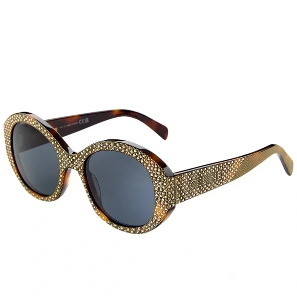 Celine | Accessories | Celine Gold And Brown Embellished  display picture 3